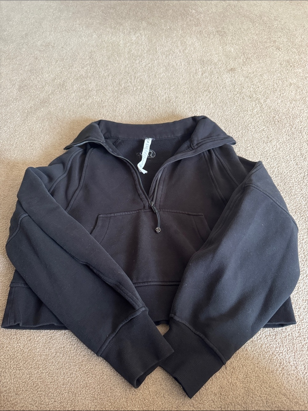 Lululemon Scuba Cropped Quarter-Zip Pullover